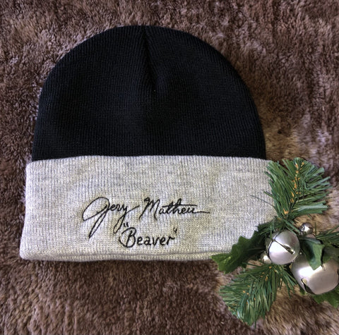 Jerry's Signature Knit Cap (Black and Grey)
